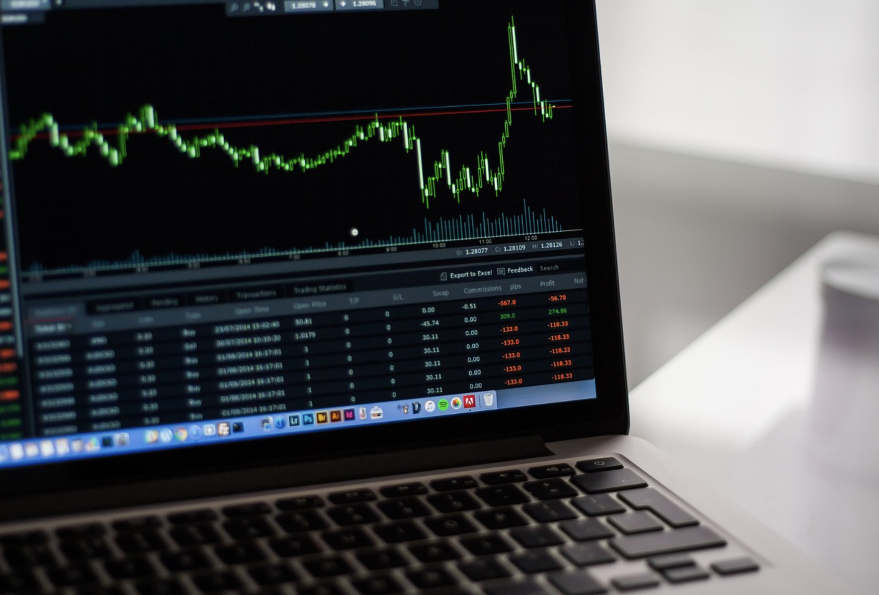 주식그래프사진