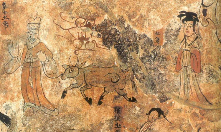 고구려 덕흥리 고분의 견우와 직녀 벽화