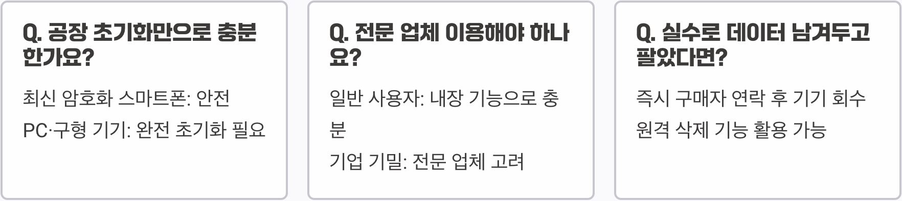 중고 IT 기기 판매 전, 개인정보 완벽하게 삭제하는 방법