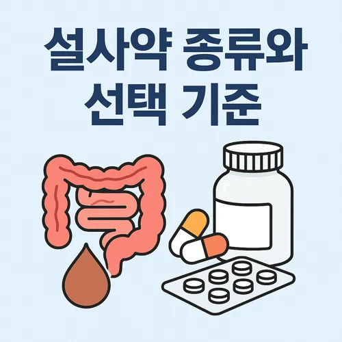 설사약 종류와 상황별 선택 방법