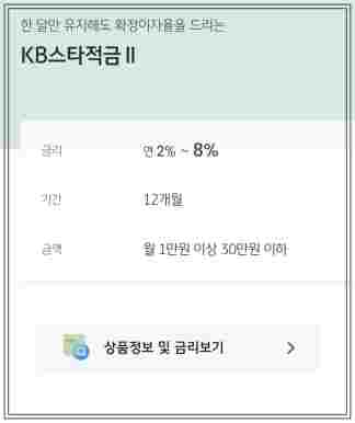 최고 연 8% 이율! KB스타적금Ⅱ 20만좌 한정 판매 &ndash; 2024년 적금 상품 추천