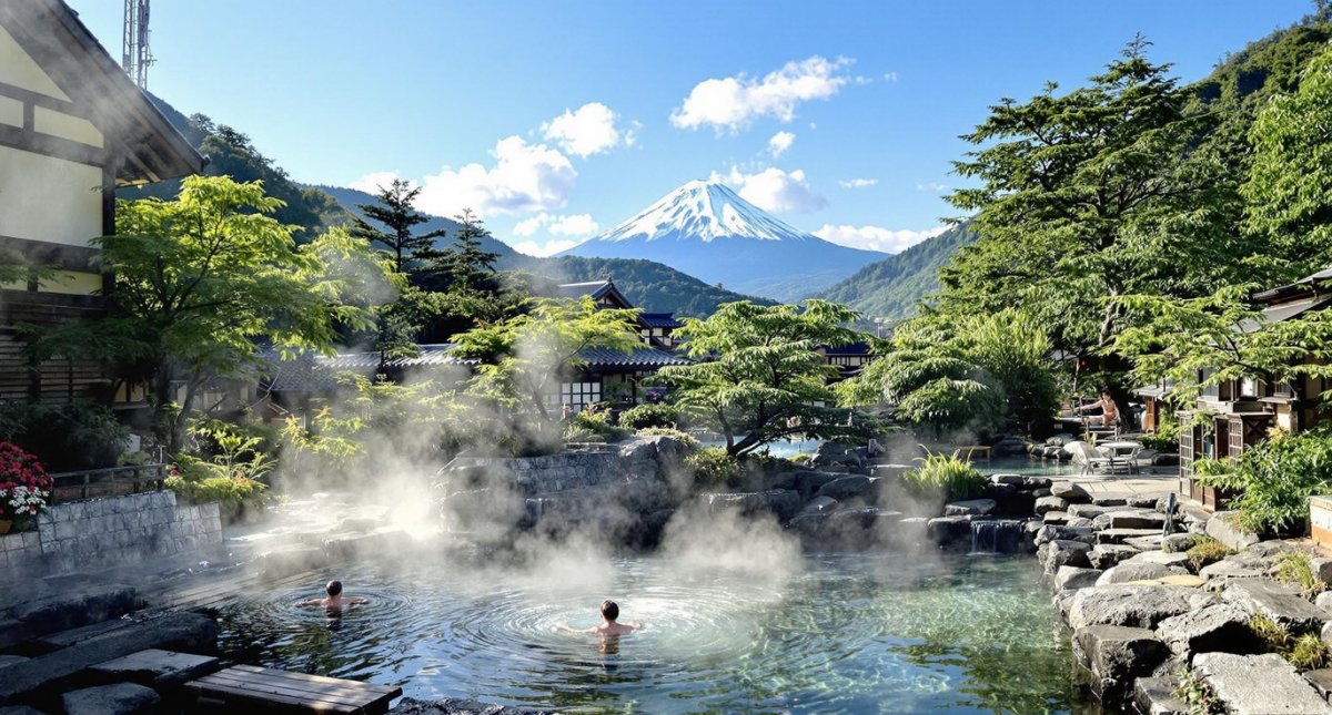 일본 후지산 배경 하코네 온천 관련 이미지