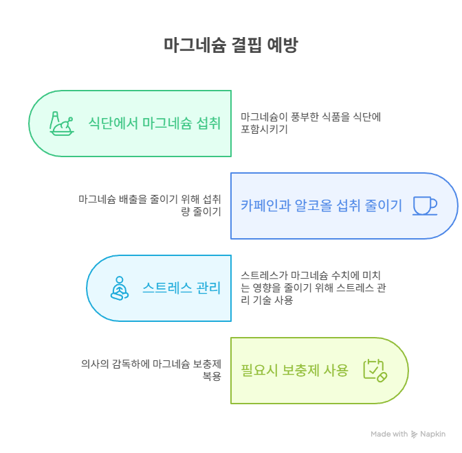 마그네슘 결핍 예방책