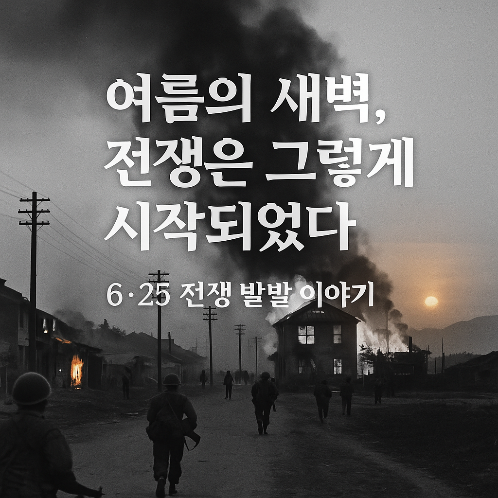 🔥 여름의 새벽, 전쟁은 그렇게 시작되었다 – 6·25 전쟁 발발 이야기