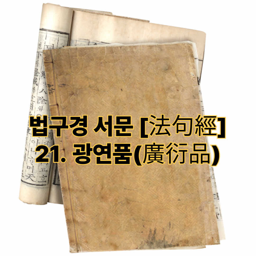 법구경 서문 [法句經] - 21. 광연품(廣衍品)