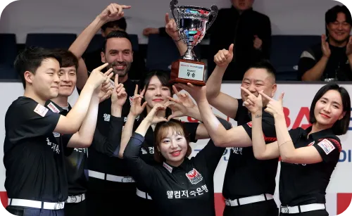 웰컴저축은행 웰컴피닉스 팀리그 2라운드 우승 경기 결과 김영원 퍼펙트큐 최혜미 MVP 상금 3라운드 일정