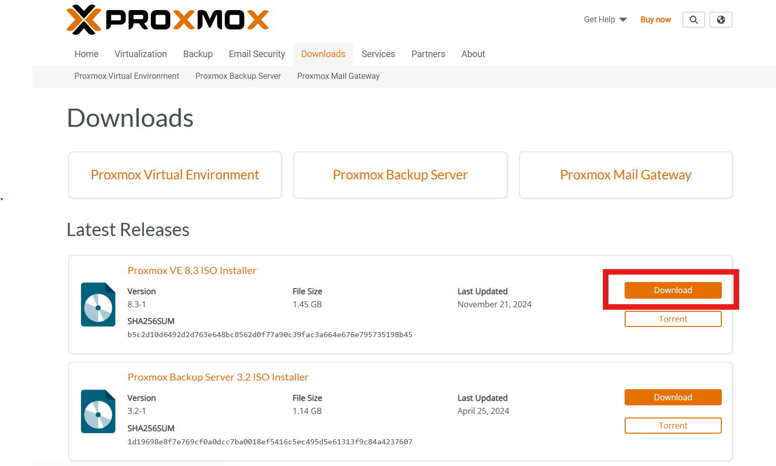 proxmox website