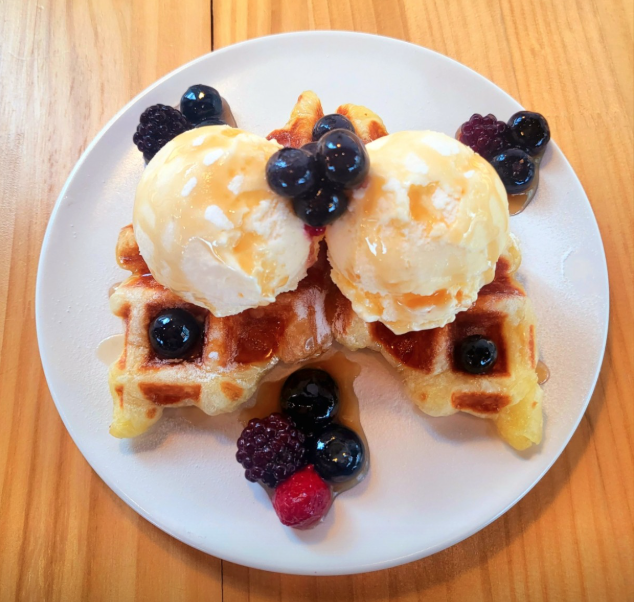 트리플베리 바닐라아이스크림 크로플