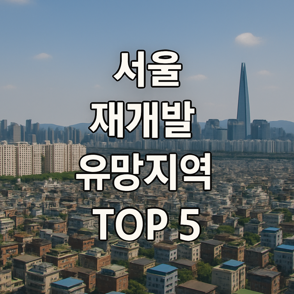서울 재개발 유망지역 TOP5