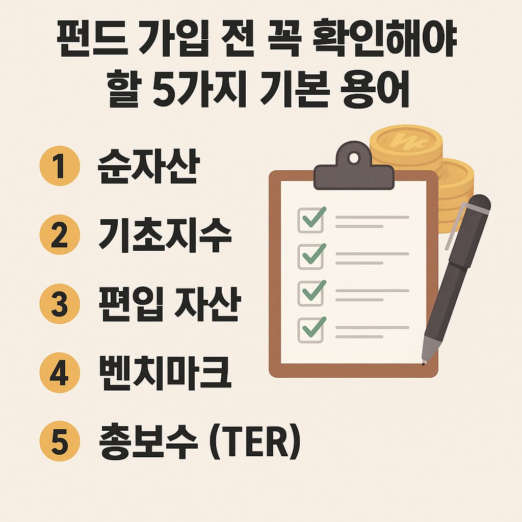 펀드 가입 전 꼭 확인해야 할 5가지 기본 용어