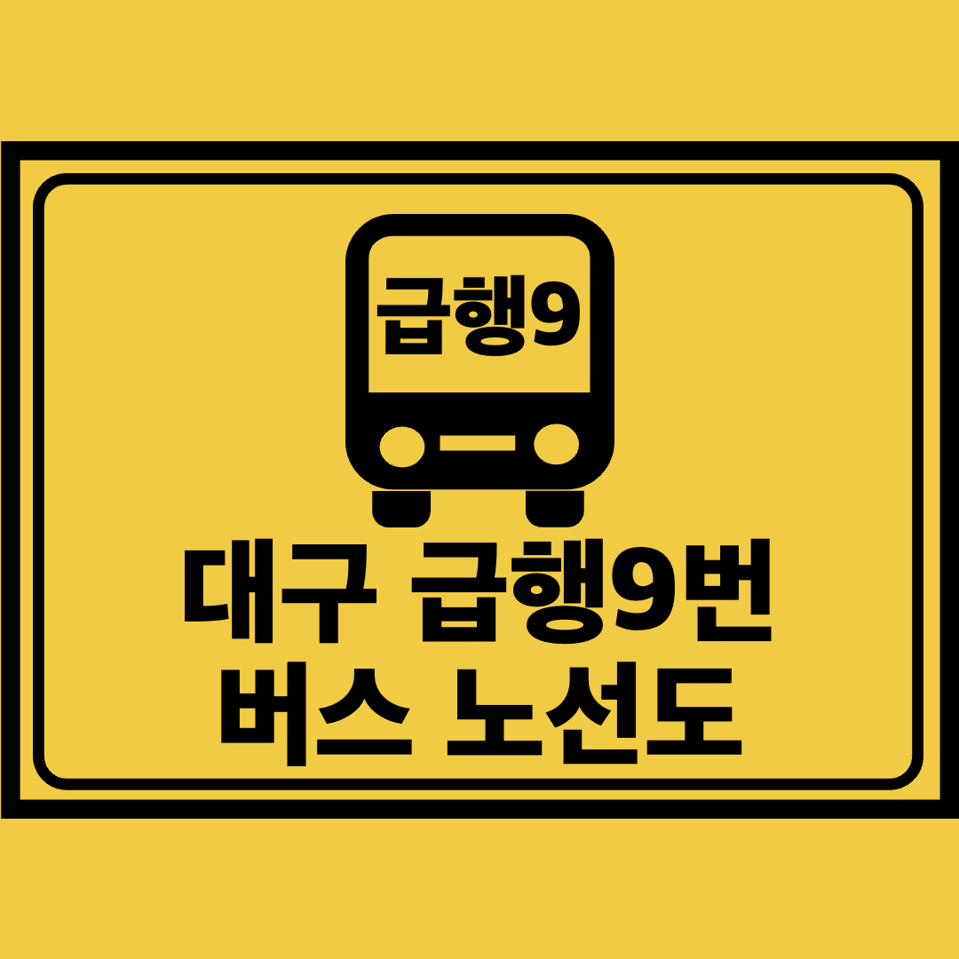 대구급행9번버스노선도