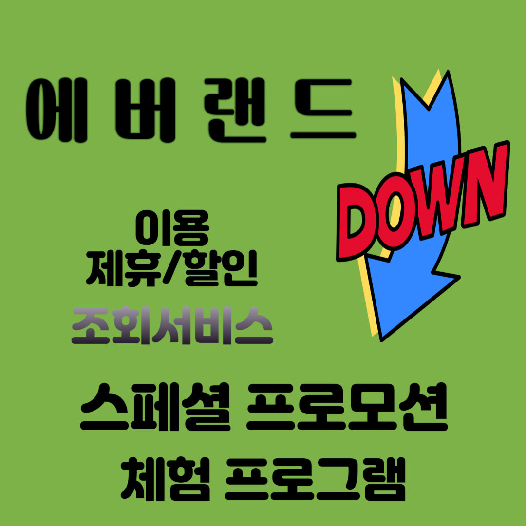 에버랜드 제휴 할인 조회 서비스