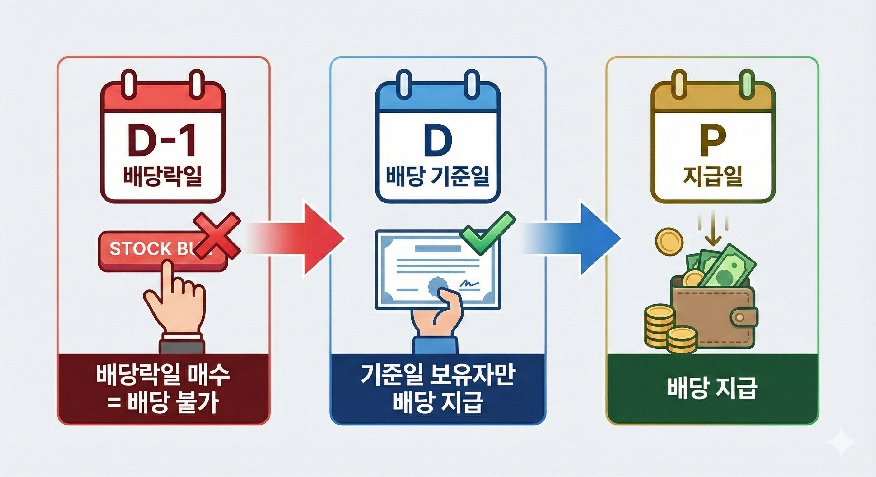 배당 기준일 &middot; 배당락일 &middot; 지급일의 흐름 요약