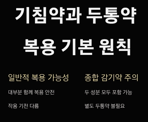 주의해야 할 성분 중복
