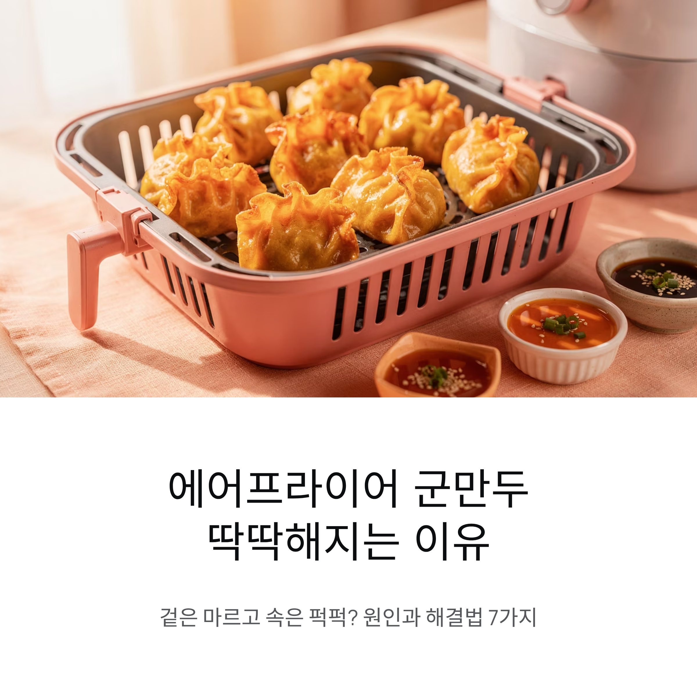 에어프라이어 군만두가 딱딱해지는 이유와 해결법