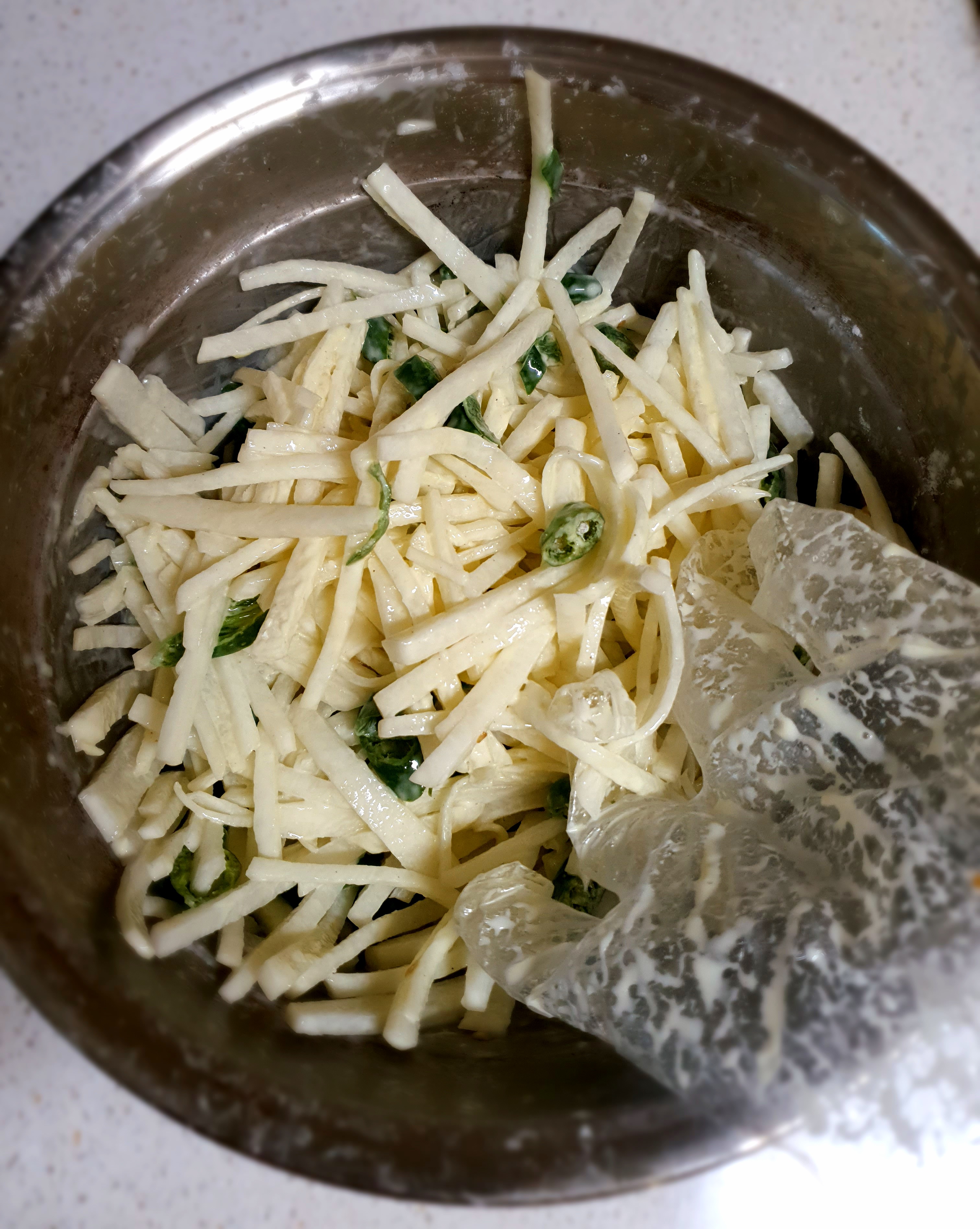 무로-만든-반죽입니다.