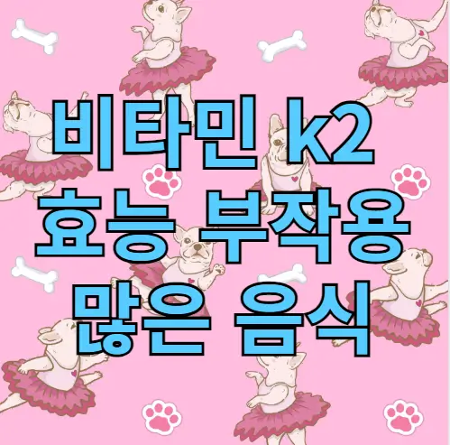 비타민k2 효능과 부작용, 많은 음식