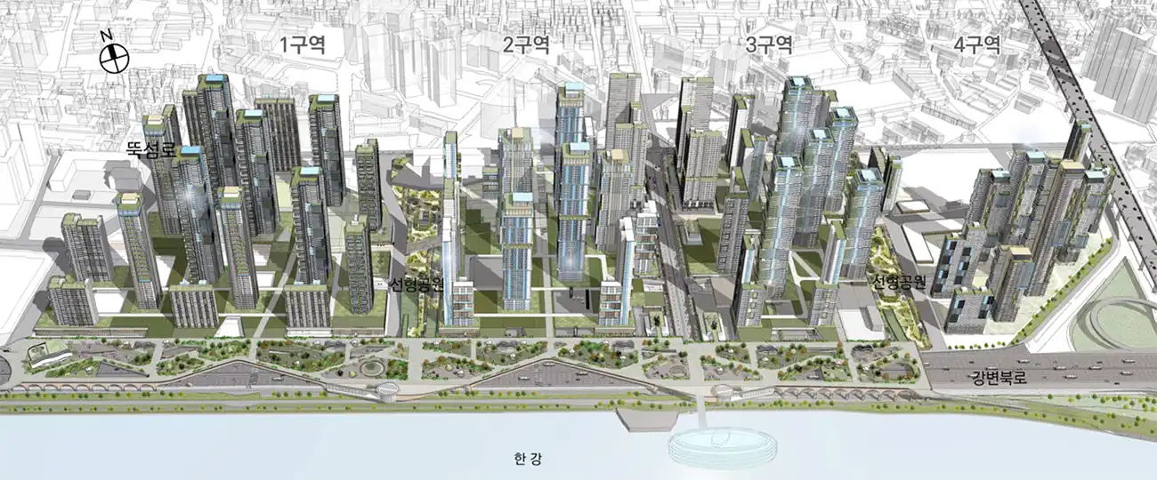 성수전략정비구역-1구역-2구역-3구역-4구역-위치-조감도
