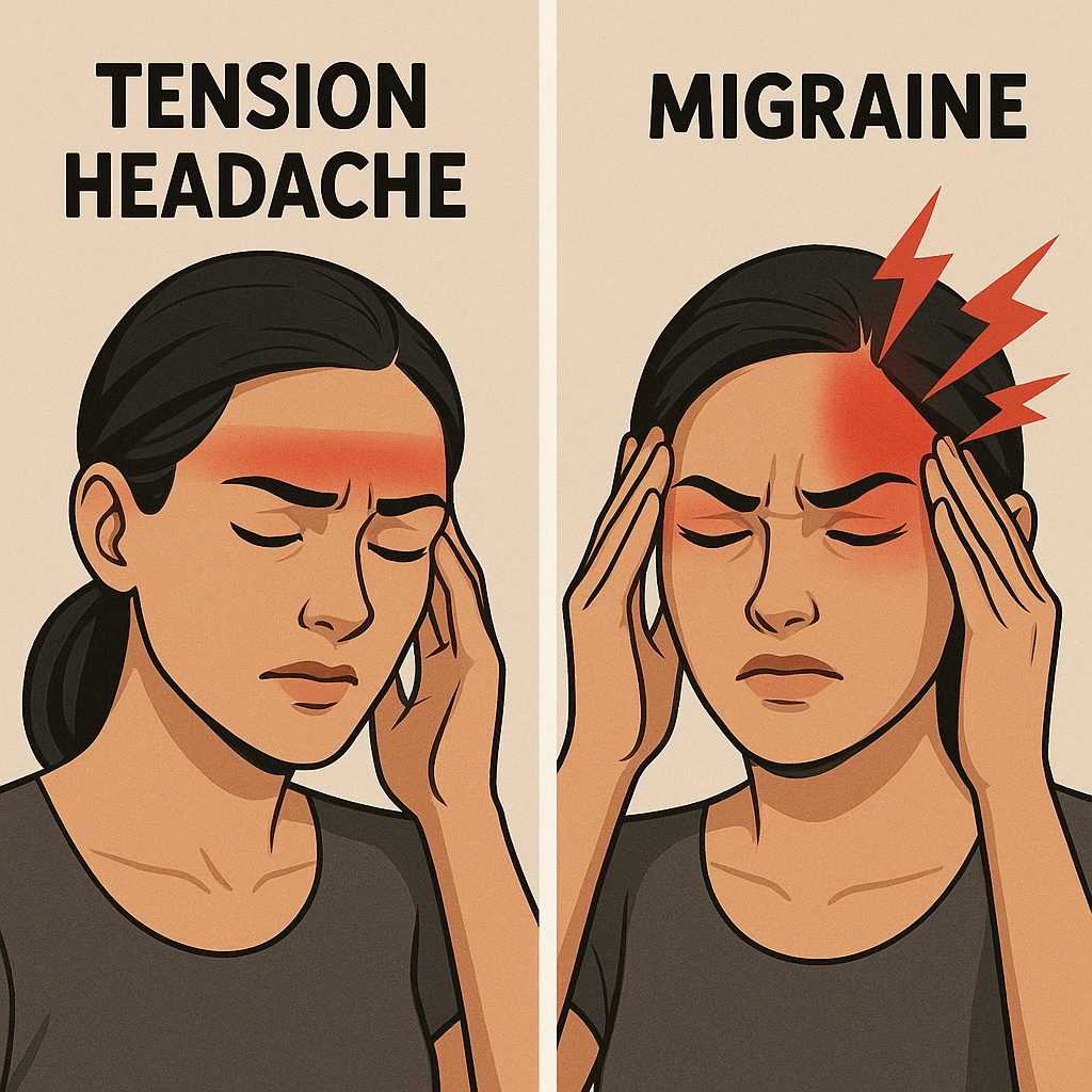 두개내 저압과 편두통 관련 이미지