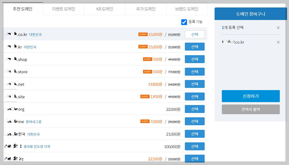 도메인-선택-신청하기
