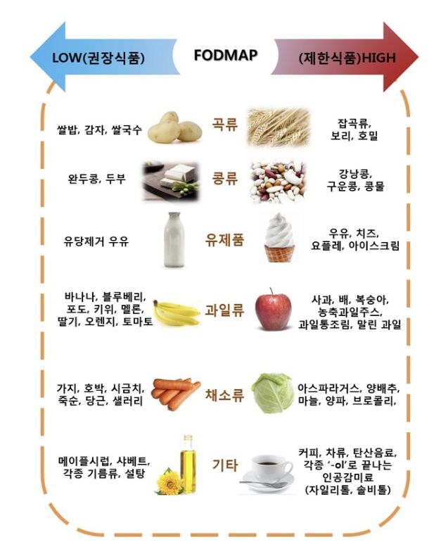 저포드맵 고포드맵 식품