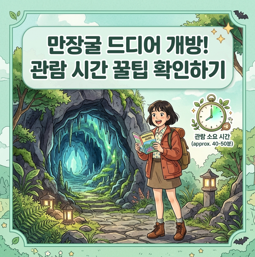 2026년 5월 제주 만장굴 재개장 일정 및 관람 소요 시간 완벽 가이드