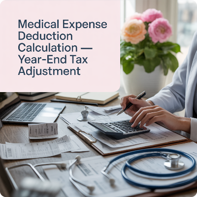 연말정산 의료비공제 계산법 이미지
