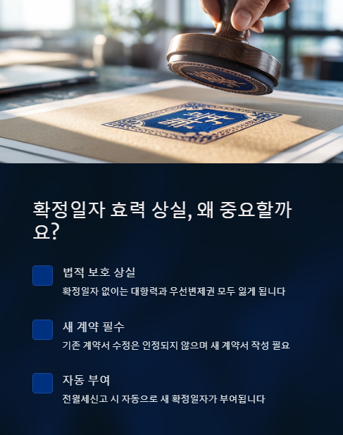 확정일자 효력 상실 왜 중요할까요?