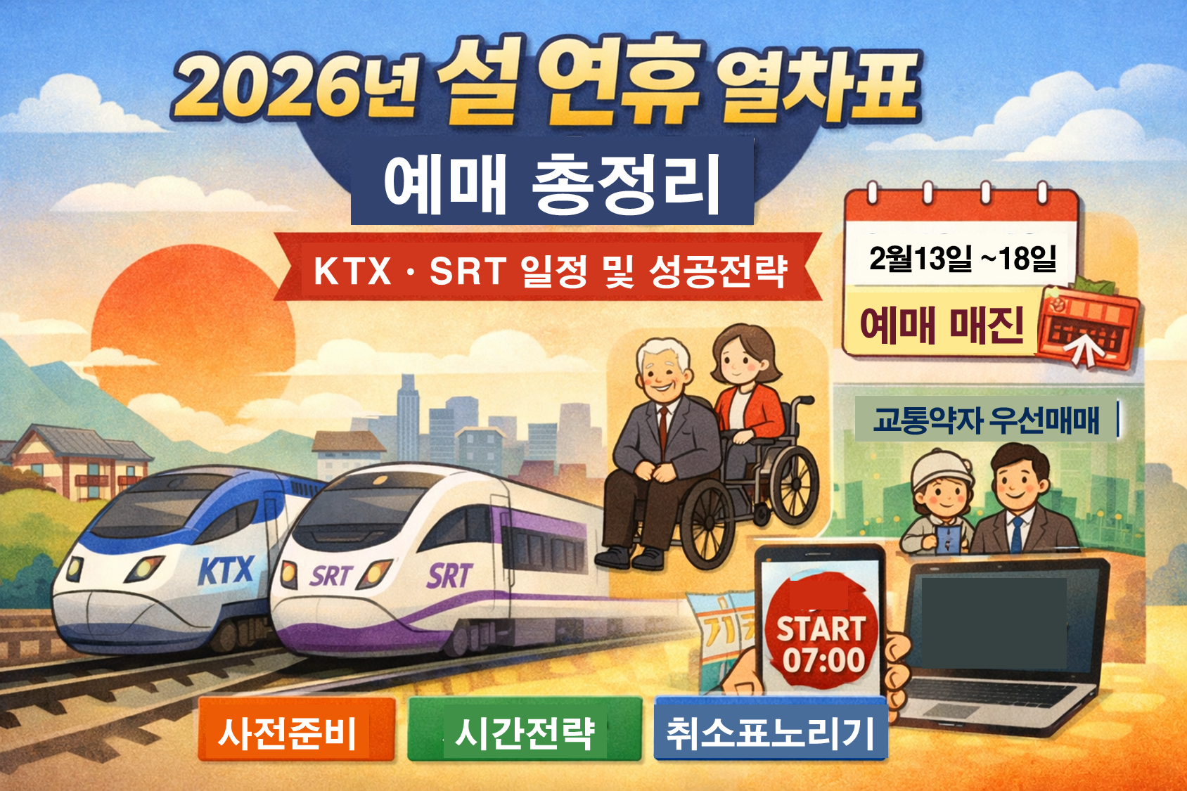 설 연휴 귀성 열차표 예매 총정리