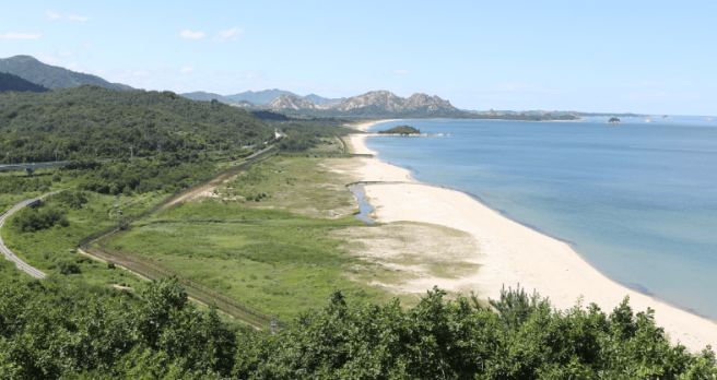 캠핑족 필수 고성 스팟에 관한 그림