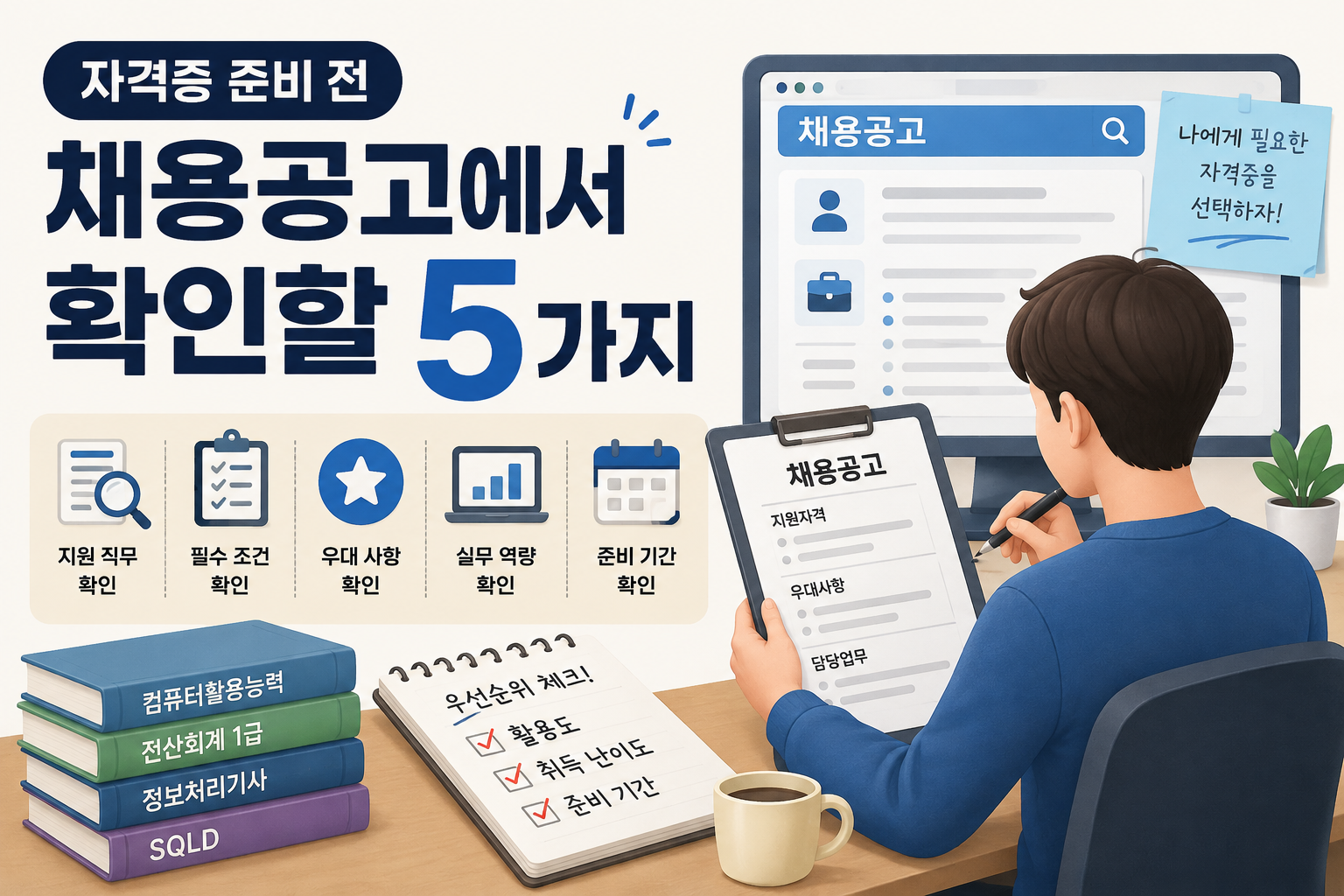 자격증을 여러 개 따기 전에 채용공고에서 먼저 확인해야 할 5가지