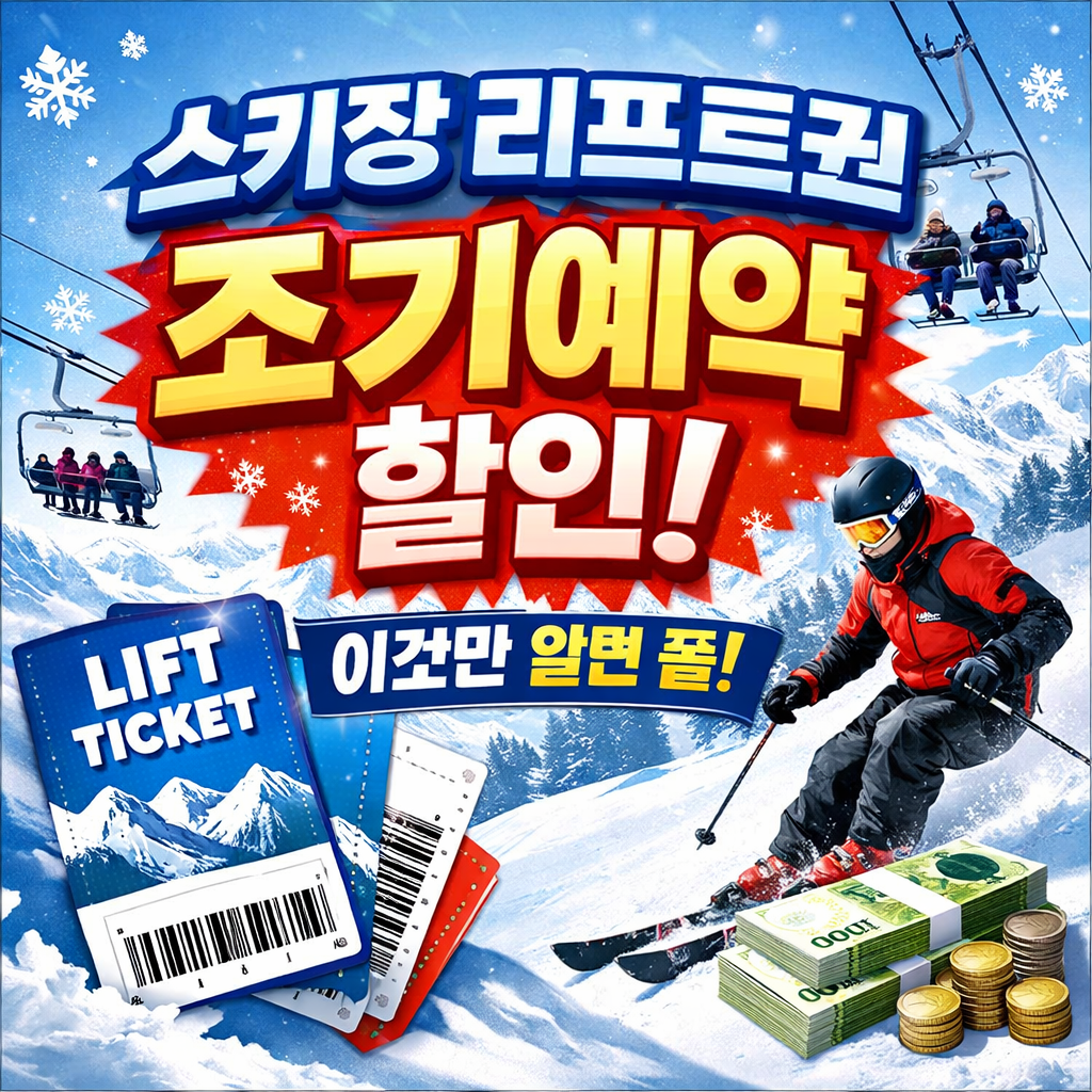 스키장 리프트권 할인 확인하러 가기