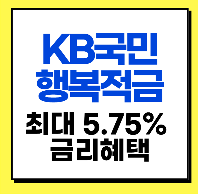 KB국민행복적금 금리