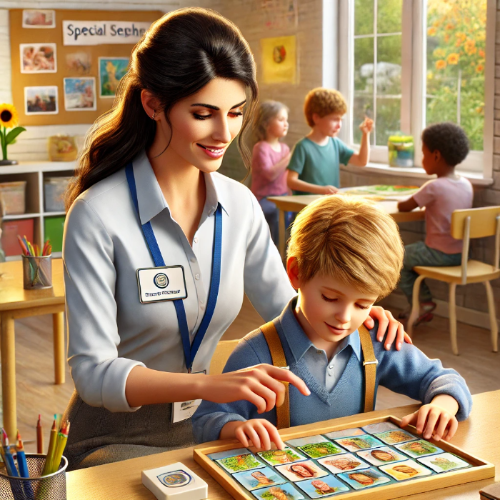 특수교육 실무원 면접 팁과 예상 질문 글 썸네일 - 특수학급 모습 이미지