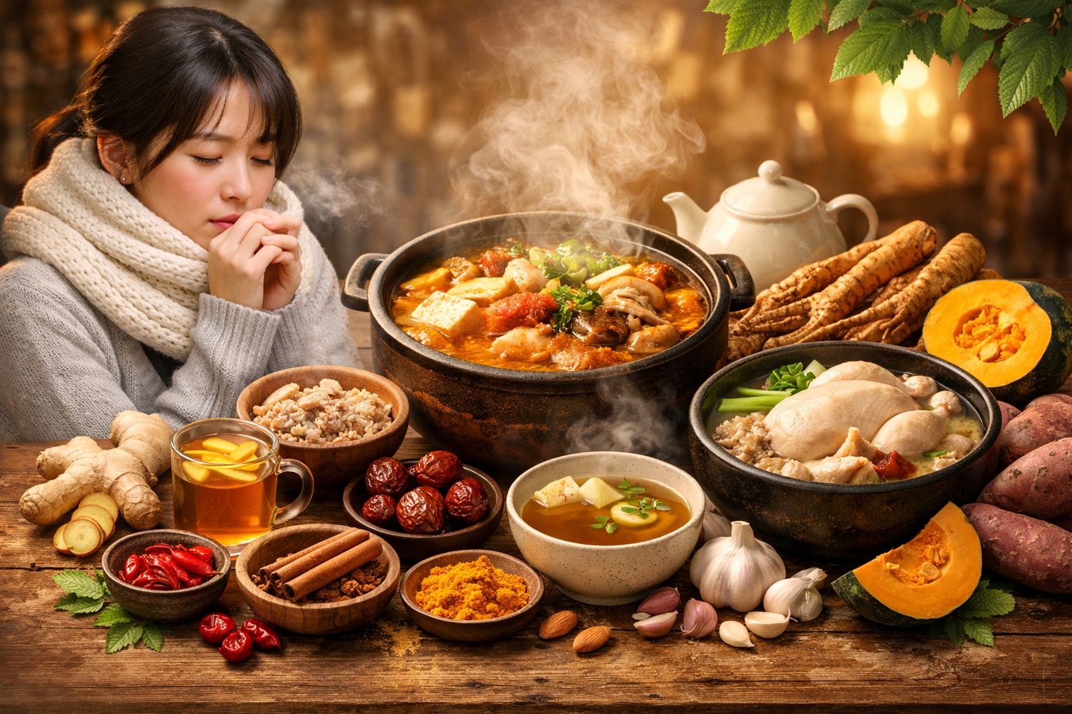 몸이 차가운 사람을 위한 음식궁합