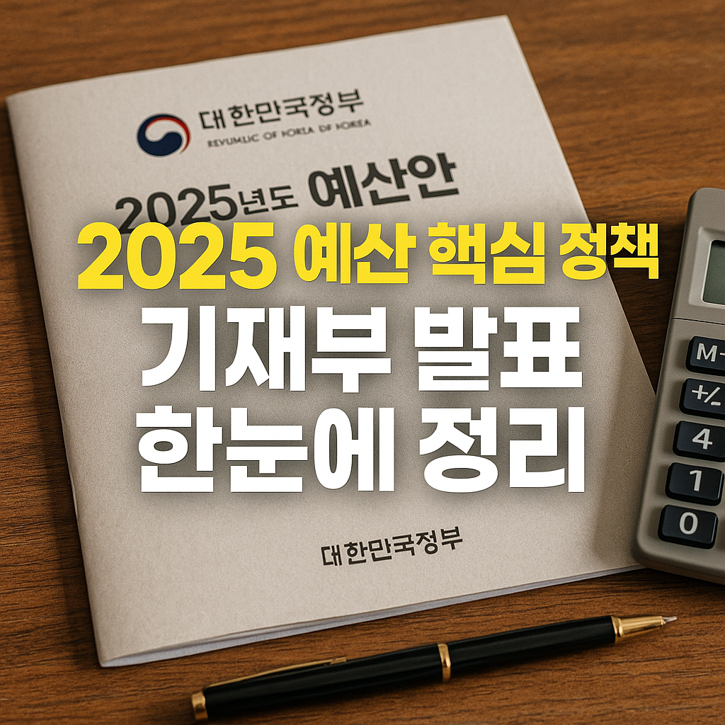 2025년 예산 핵심 정책