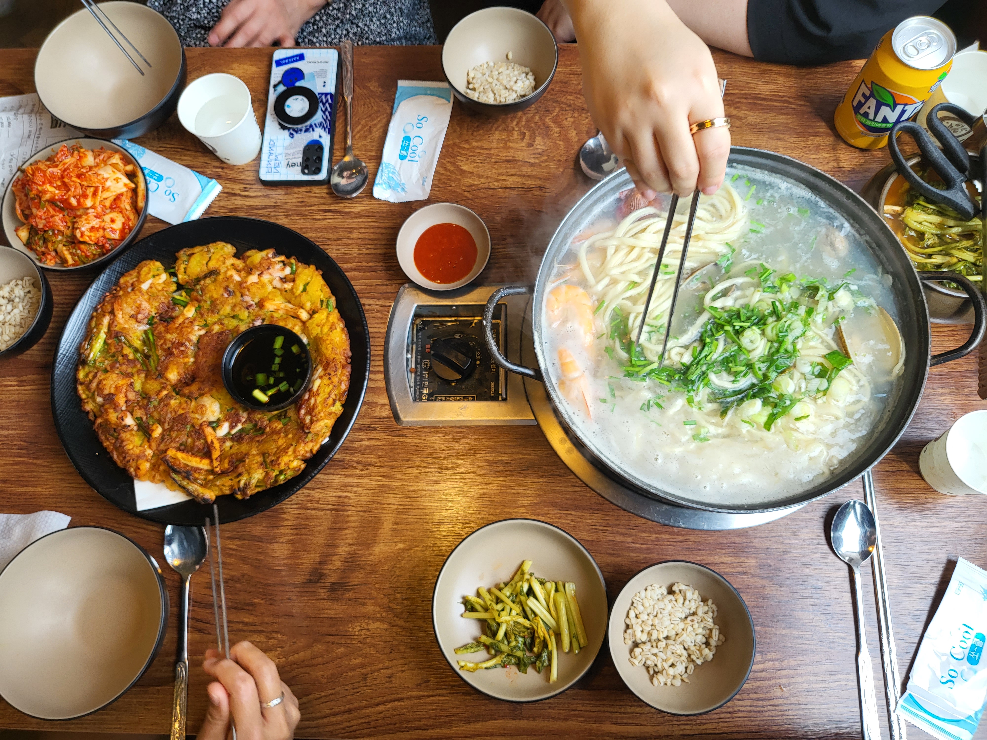 대부도 칼국수 - 항공샷