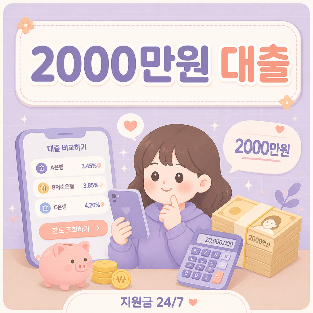 2000만원 대출 가능한 곳 01