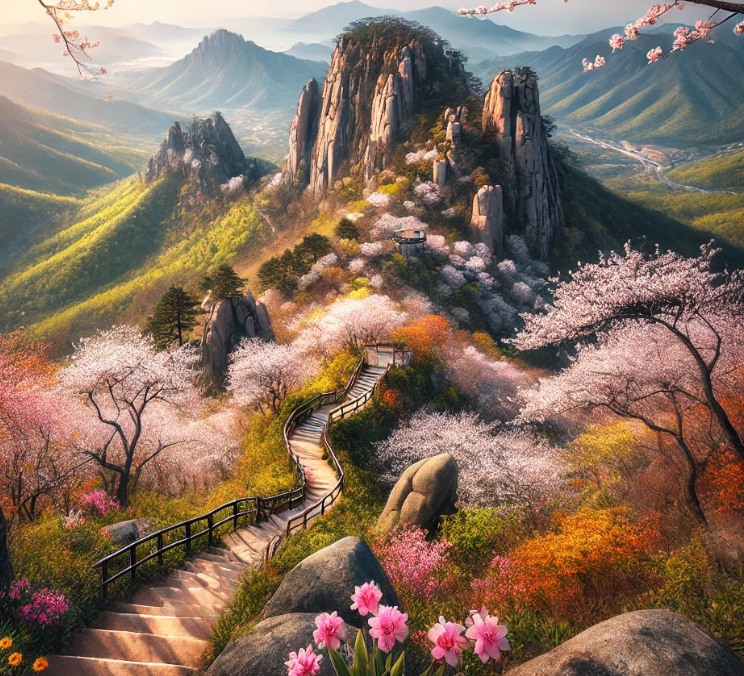 관매산의 자연경관 사진