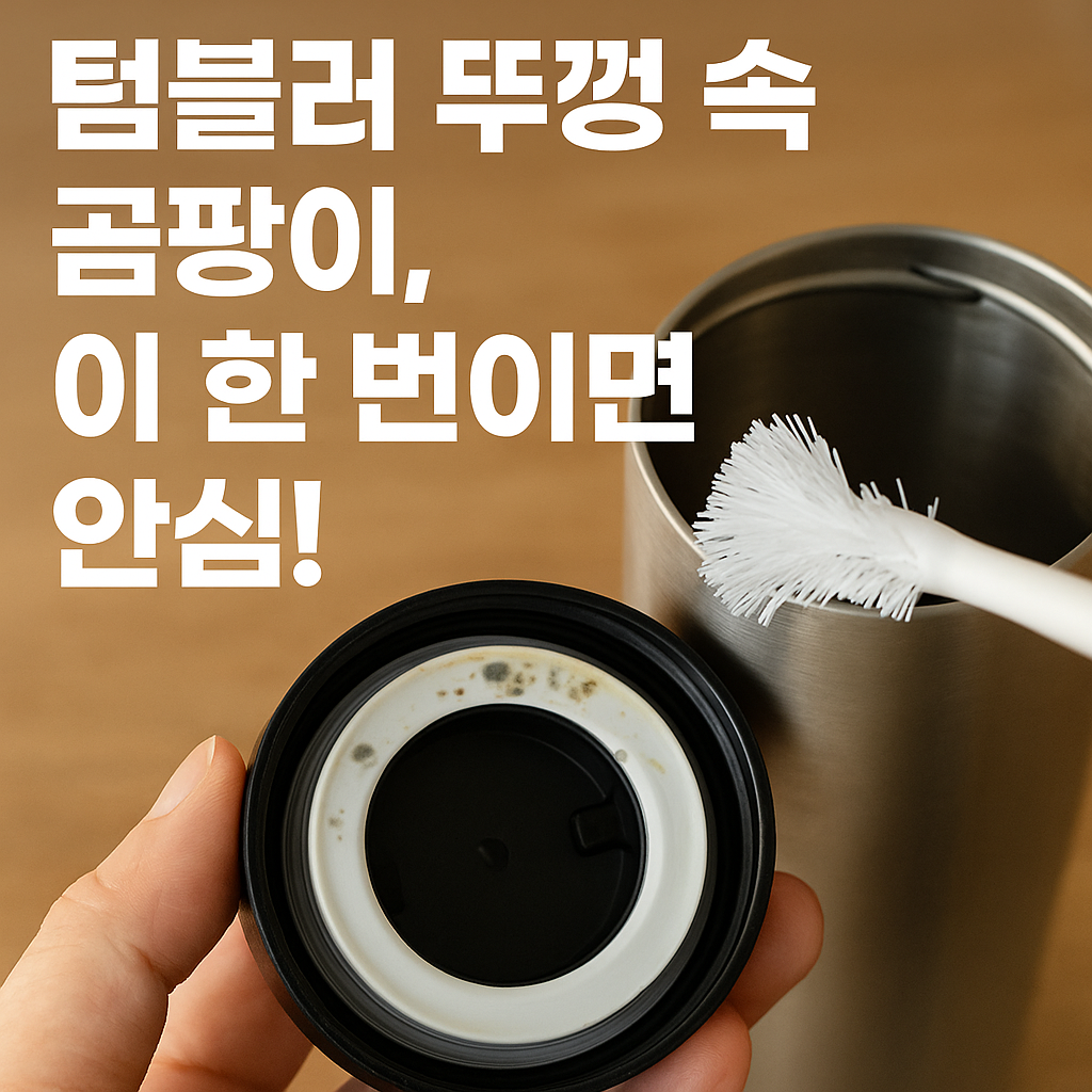 [찌든 때 없이 산다 ⑭] 텀블러 뚜껑 곰팡이, 제대로 씻는 법