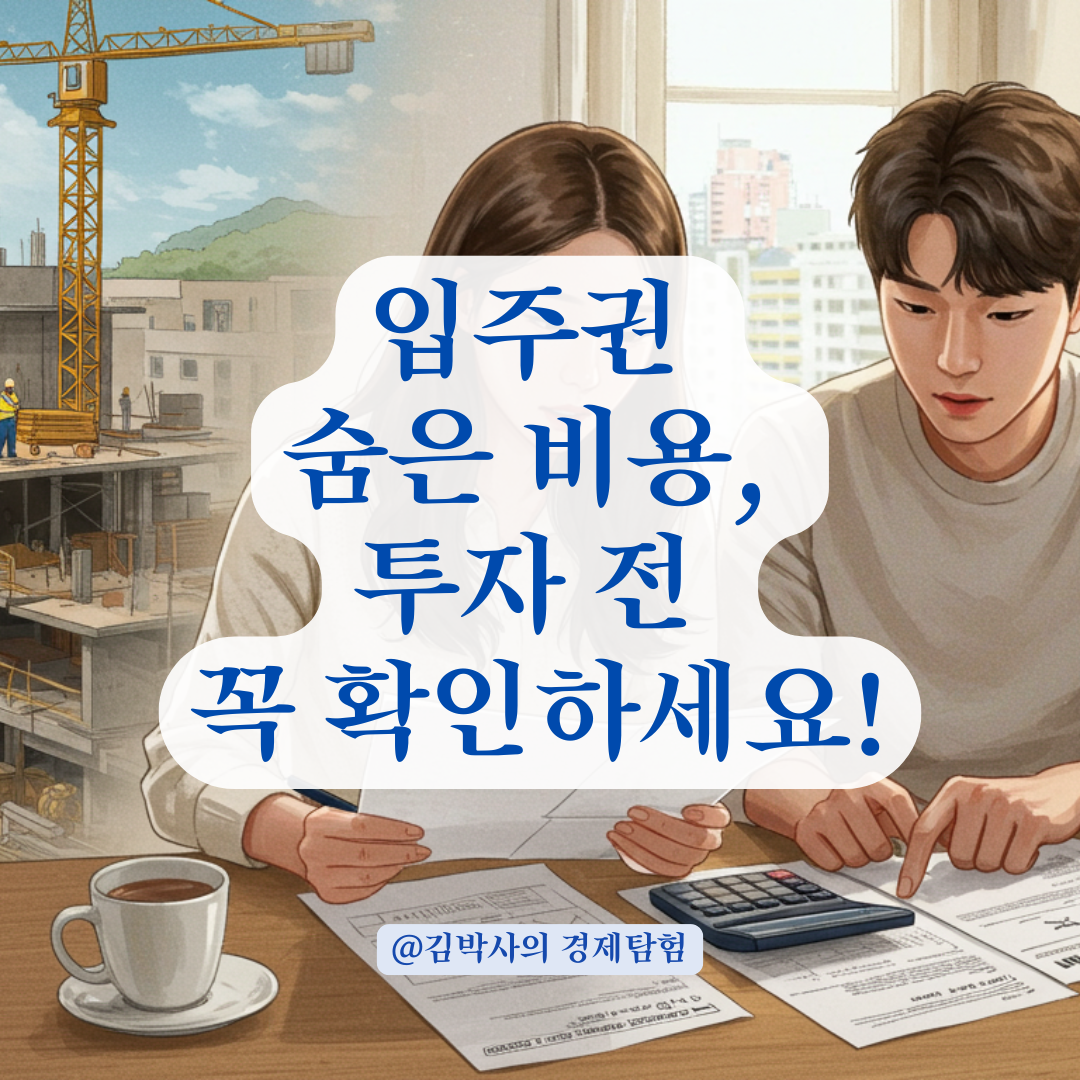 입주권 구입 전 반드시 확인해야 할 분양가 외 숨은 비용.