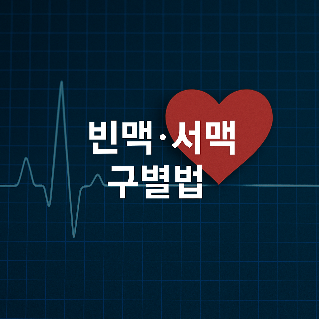 심장이 빠르거나 혹은 너무 느리다면? 노년층 빈맥·서맥 구별법 총정리✅
