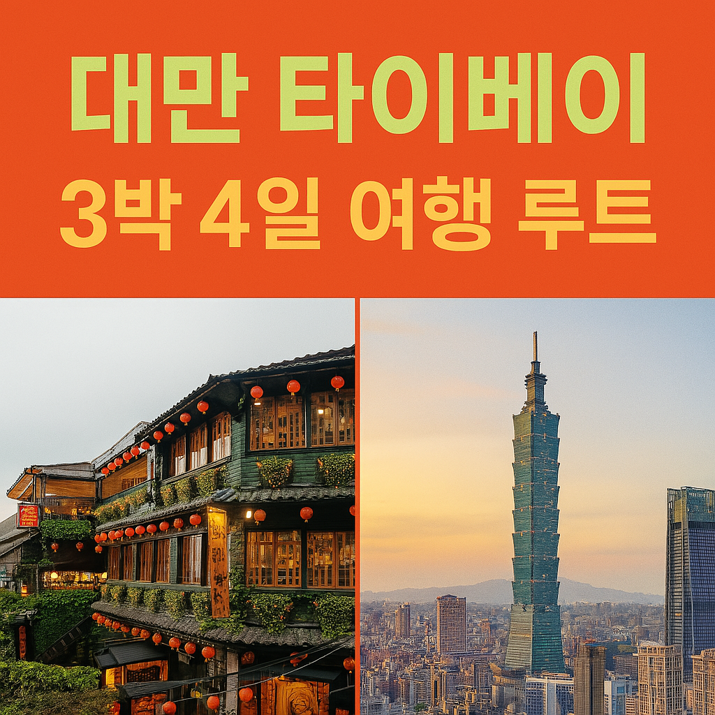 대만 타이베이 3박4일 여행루트 썸네일