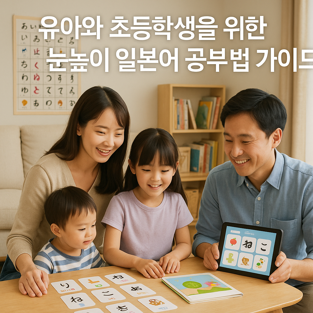 유아와 초등학생을 위한 눈높이 일본어 공부법 가이드