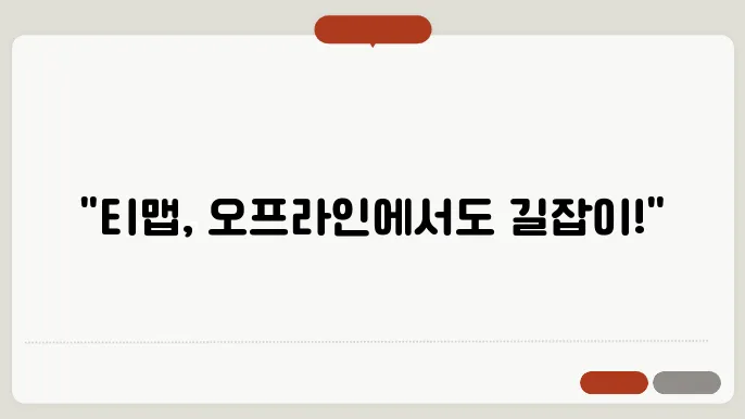 다운로드한 지도 사용 경험