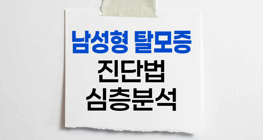 남성형 탈모증 진단법 심층 분석