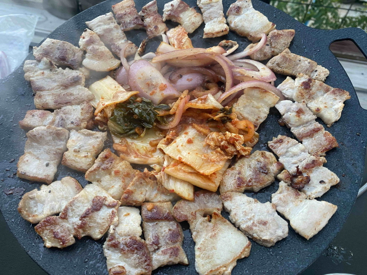 캠핑음식-삼겹살-1