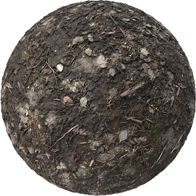 mixed soil debris texture