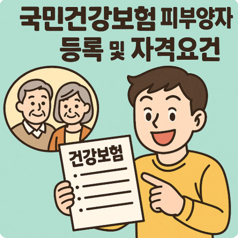 국민건강보험 피부양자등록및 자격요건