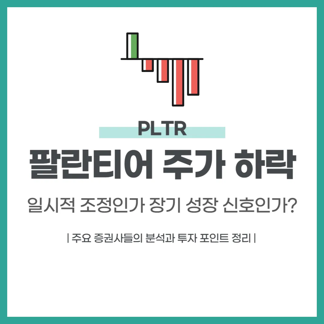 팔란티어 주가 하락